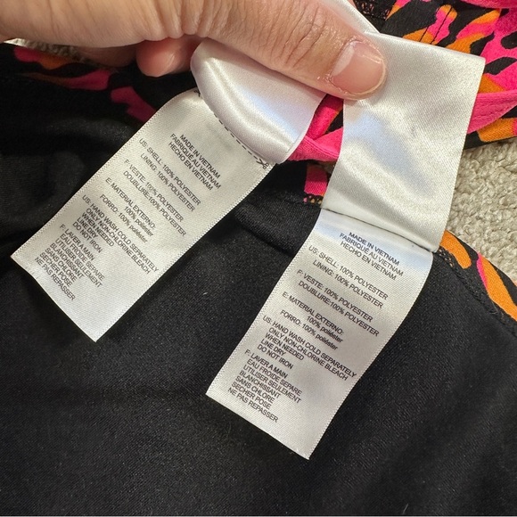 Adidas Women’s Kaleidoscope Open Scop Two Piece Swimsuit Beach Pink Orange S - Picture 11 of 14